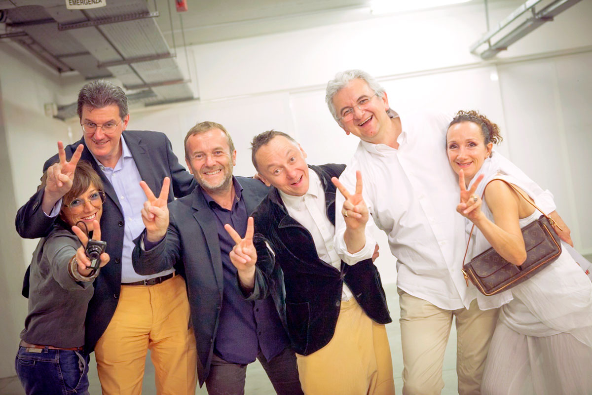 Con Francesco Mocellin, Andrei Jigalov, Antonio Giarola e Elena Grossule (Clown Party)