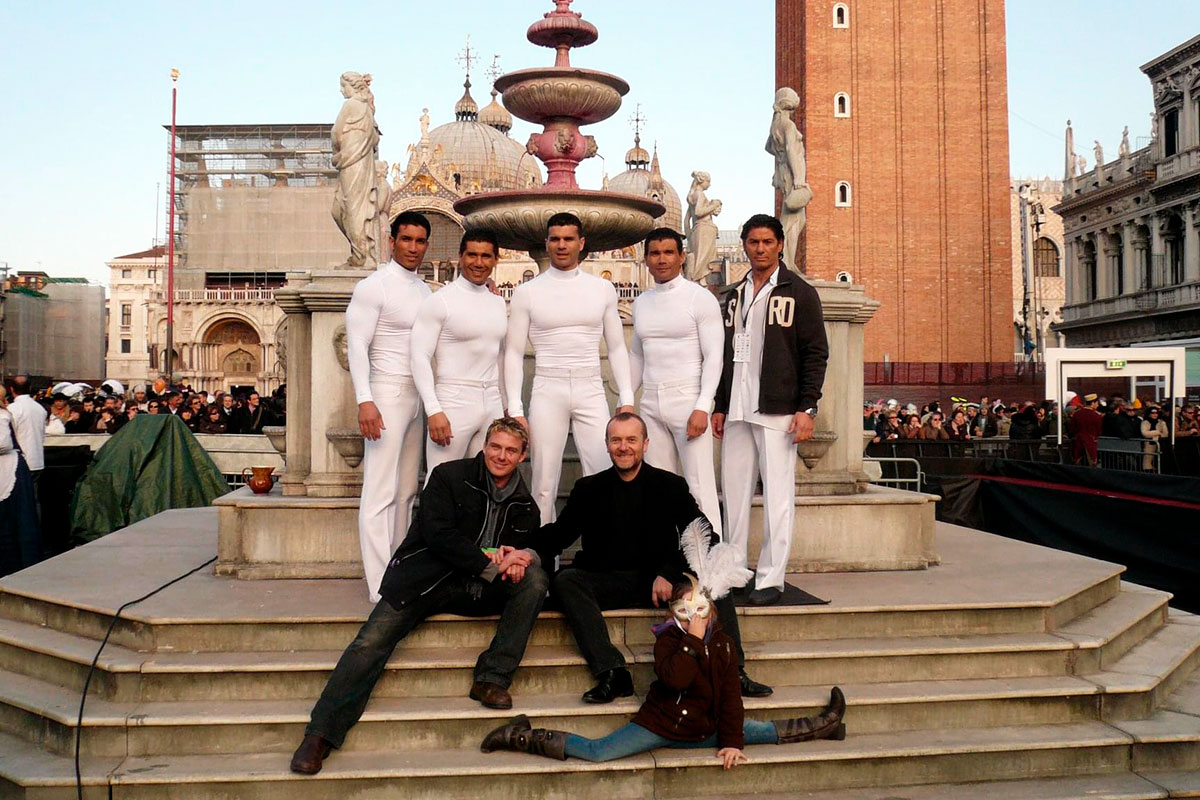 In Piazza San Marco con i Pellegrini Brothers, Kristian Kristof, sua figlia e Marcello Giurintano