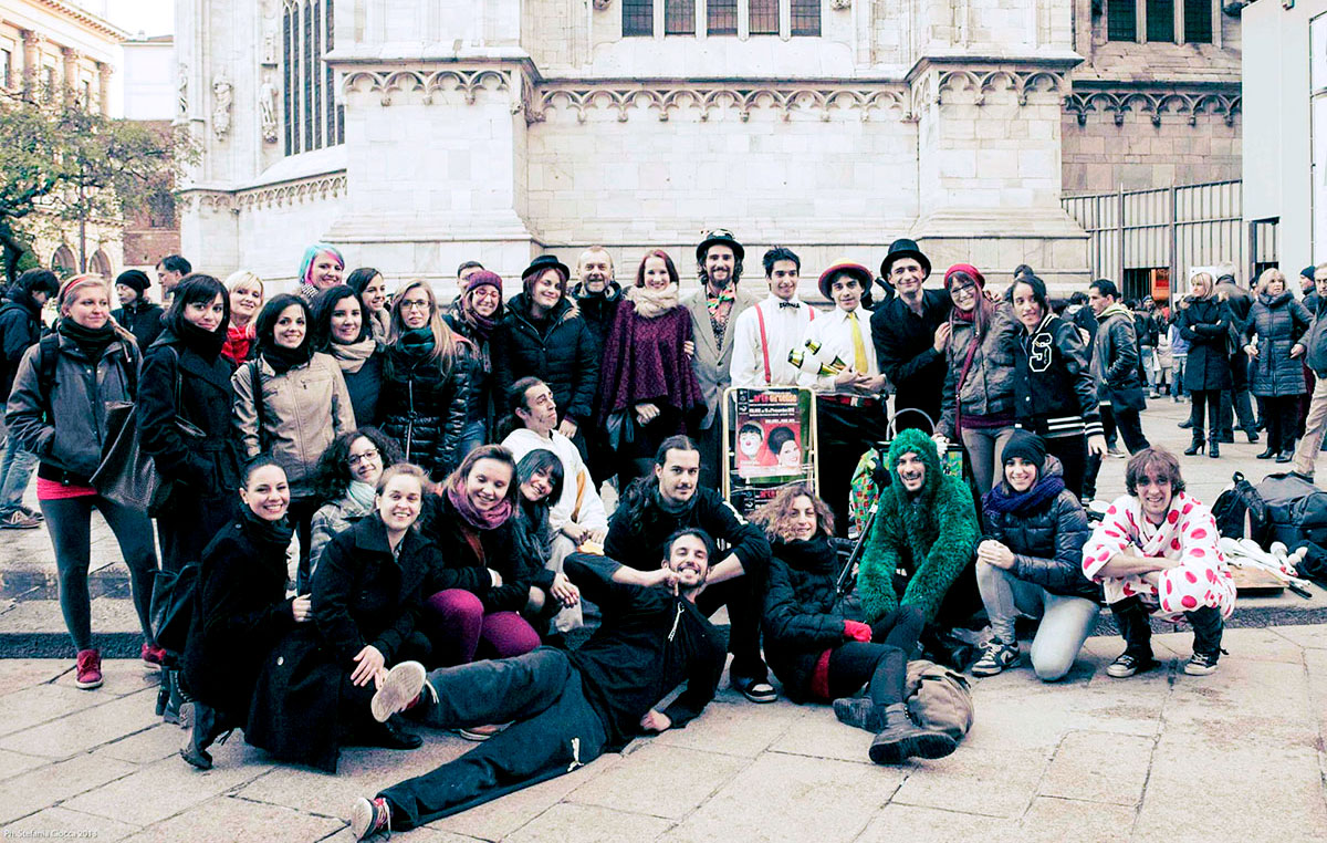 Foto di gruppo alle Giornate di Studio sull'Arte Circense